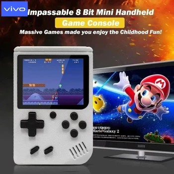 VIVO Mini console di gioco retrò portatile Lettore di giochi portatile a 8 bit 500 giochi integrati Console di gioco AV Out Regalo di San Valentino 1