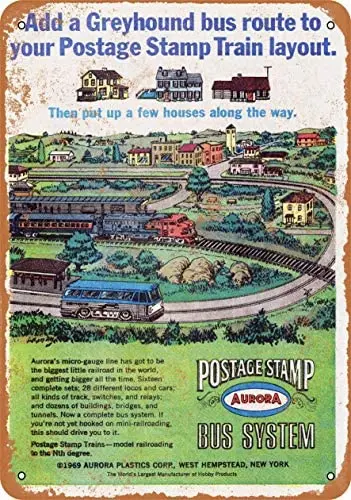 

Metal Vintage Tin Sign 1969 Postage Stamp Bus System-Metal Tin Signs, Home Kitchen Wall Retro Poster Plaque Mural Bar Pub Coff