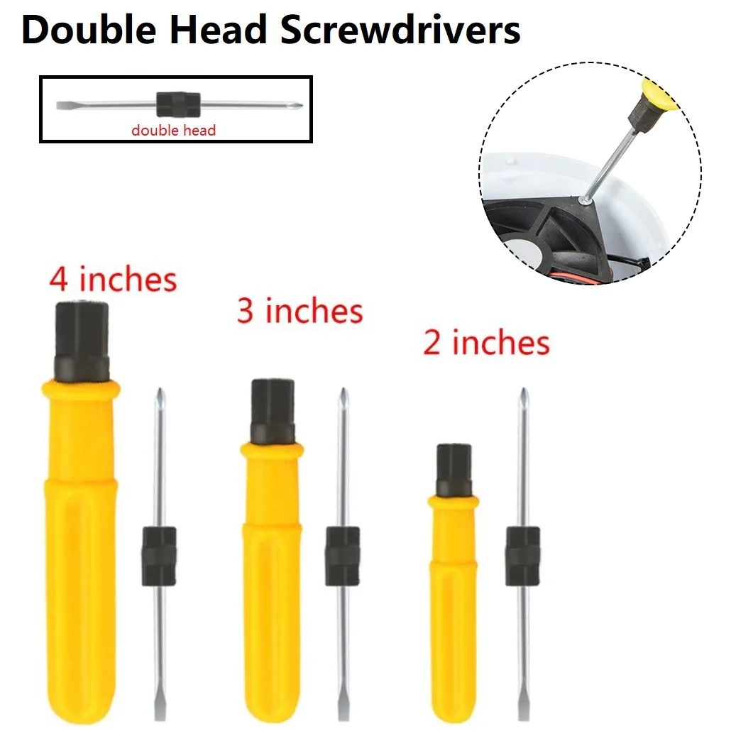 

Screwdriver 2 Sides Double Head Slotted Cross Screwdrivers Remover Repair Tools Hand Tool Screwdriver Hand Tools High Quality
