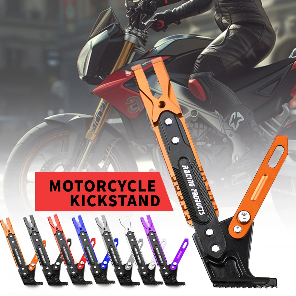 Prolunga Cavalletto Laterale Per Moto MT09/Tracer 900 - Allargamento Base, Lega Alluminio CNC, Nero - Foto 2