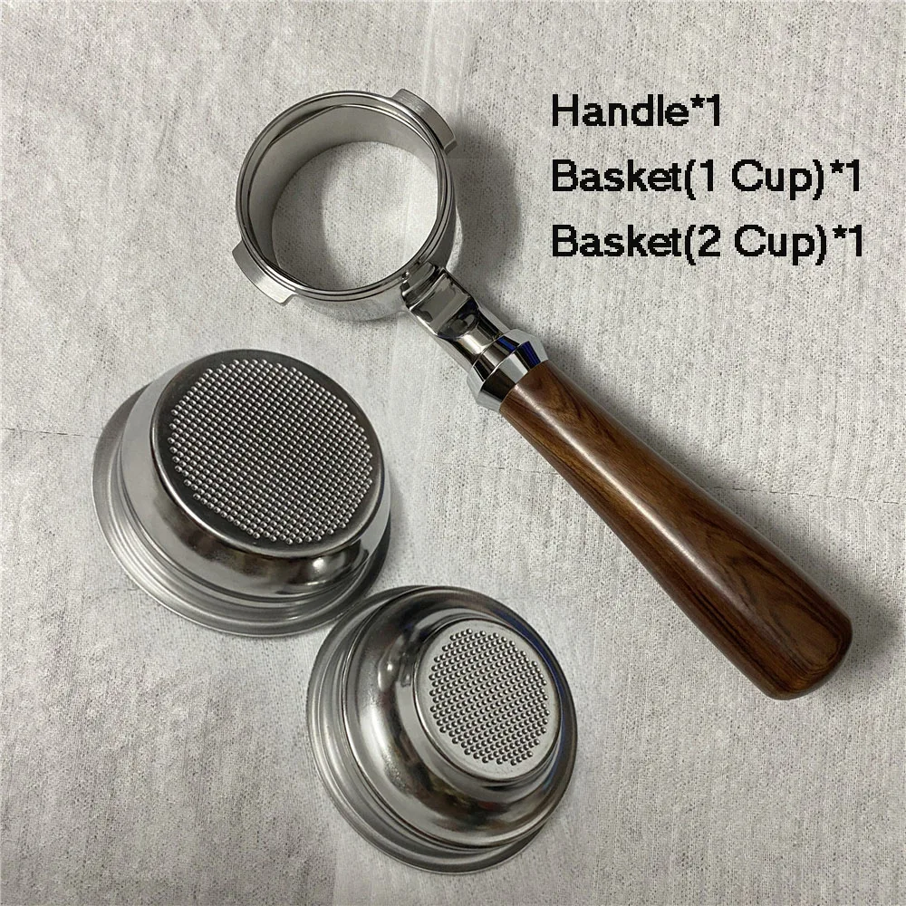 58mm Bottomless Portafilter With 1 2 4 Cup Basket For Breville BES920/980/990 Stainless Steel Naked Coffee Handle Barista Tools