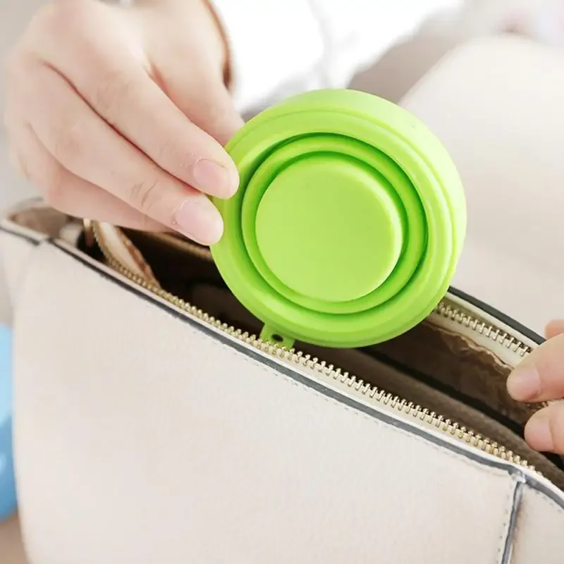 150ml 4Color Folding Cup Silicone Water Coffee Cup Heat Resistant Can Put Boiling Water Multifunction Travel Camping Folding