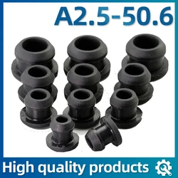 Black Conical Snap - on High Temperature Silicone Rubber Plug Caps - A 3mm (Black)
