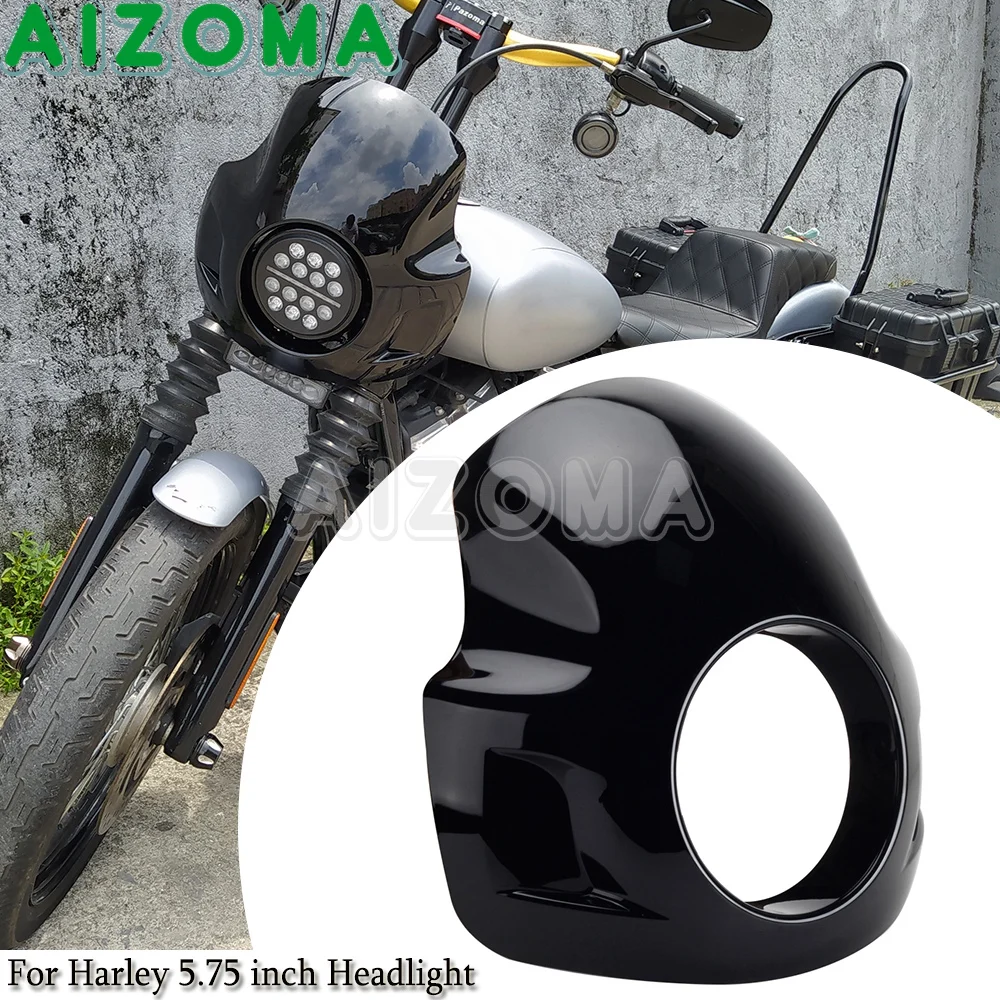 5.75 "Outlaw Faro Carenatura Cowl Per Harley Sportster Iron Xl 883 1200 Custom Roadster Low Superlow Fxbb Cafe Sport Carenatura