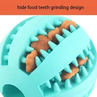 Natural Rubber Pet Dog Toys Dog Chew Toys Tooth Cleaning Treat Ball Extra-tough Interactive Elasticity Ball5cm for Pet Products 4