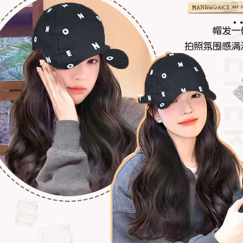 Synthetic Long Straight Hair Wig Cap for Women