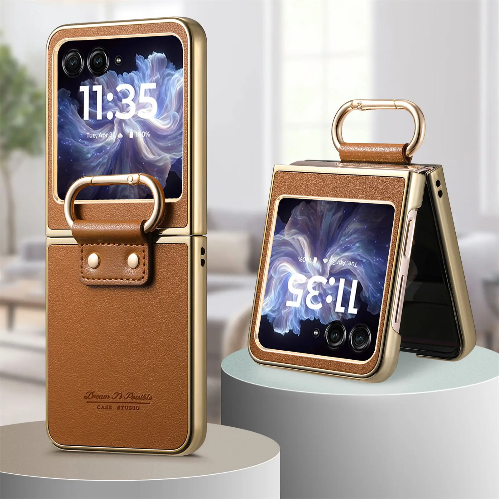 Luxury Anti-Scratch Leather Bag Case - Protective Cover