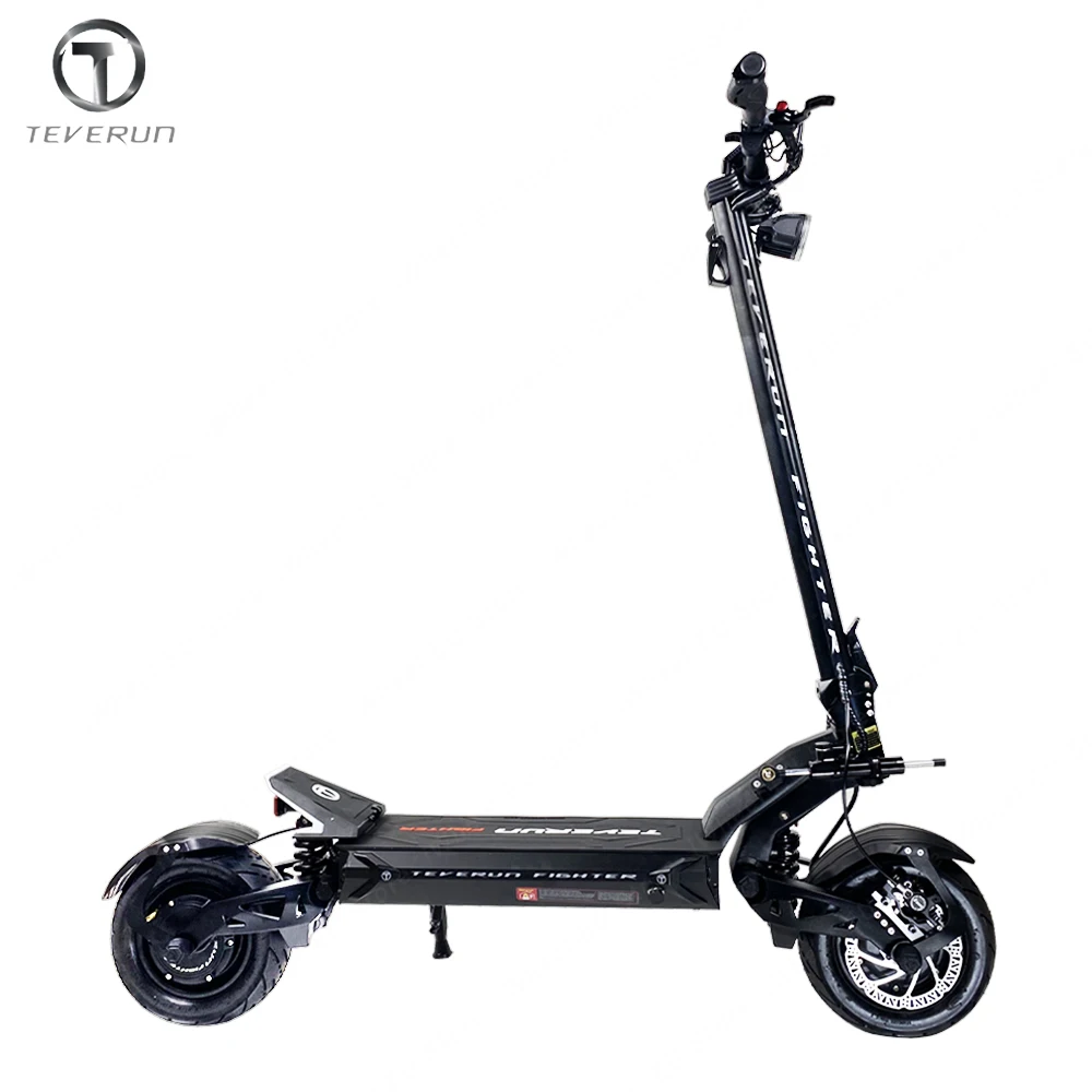 Teverun Fighter 11+ With GPS Installed Smart BMS Connect APP 60V 35Ah Dual Motor Top Speed 85km/h New Center 4inch Display