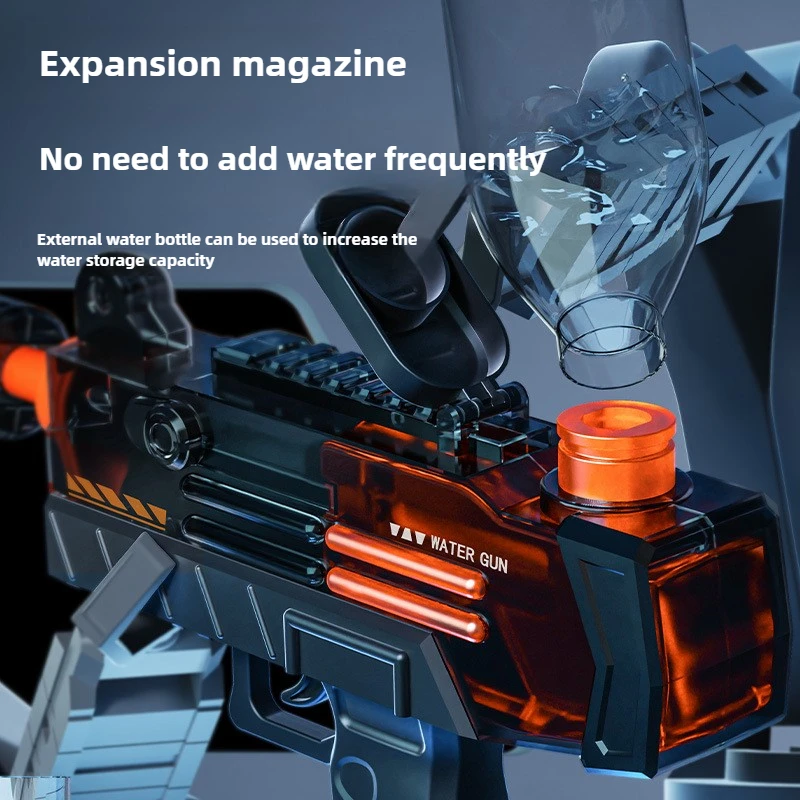 Electric Water Gun Toy with Lights for Kids Outdoor Play