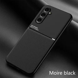 Universal Magnetic Protective Phone Case with Holder for Galaxy S21 (Black)