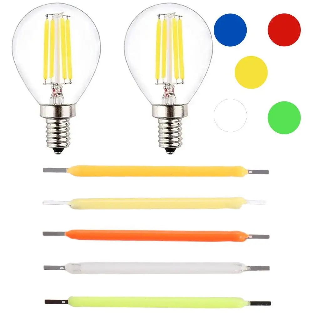 38mm Incandescent Light Accessories LED Repair Cold/Warm Light Lamp Parts LED bulb Tube LED Filament Light Beads xcr 3d printer parts 4pcs lot pneumatic connectors collet clips for hotend extruder bowden ptfe tube fittings 1 75mm filament