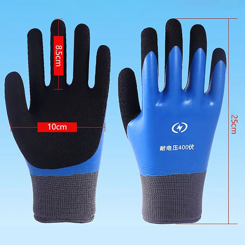 Insulating Gloves Anti-electricity Security Protection Gloves Rubber Electrician Work Non-slip Protection Insulated