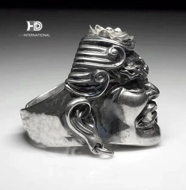 Hanuman Thai silver ring