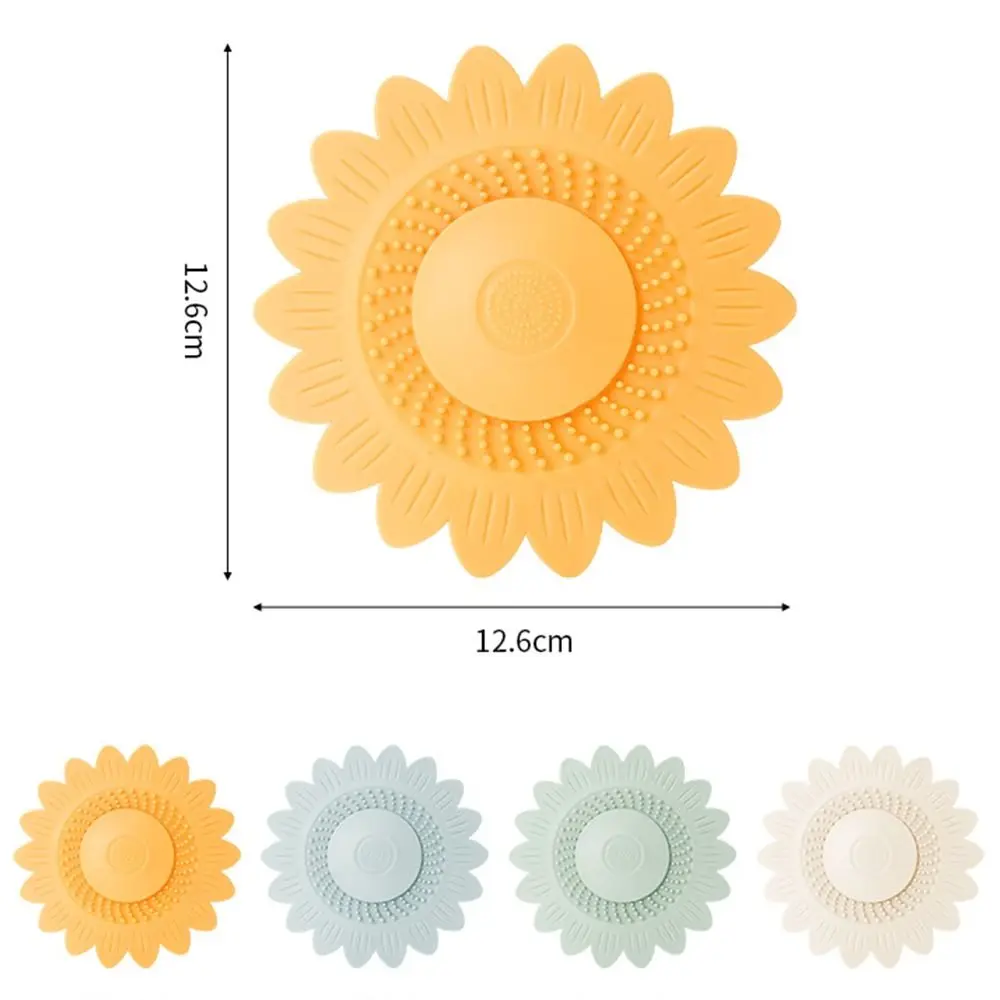 Press-type Silicone Floor Drain Cover Anti-clogging Hair Filter