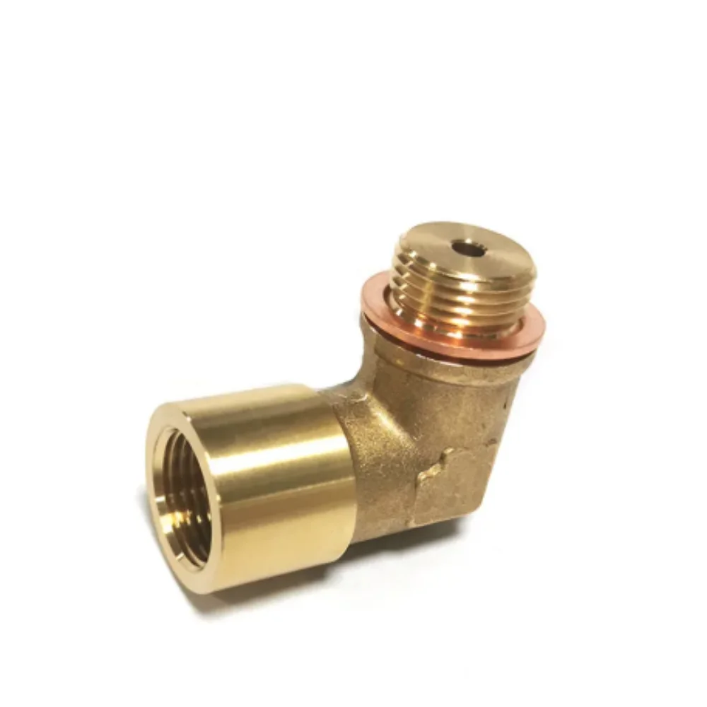 M18 x 1.5 Brass Fitting Universal Connector Plug Kit Exhaust P0420 P0430 90 Degree O2 Oxygen Sensor Spacer Extender Tools