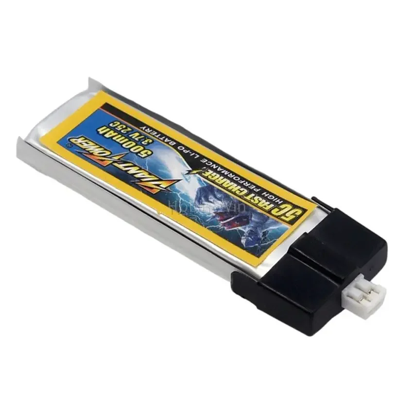 

2pcs 3.7V 1S 500mAh 25C LiPO Battery PH2.0 positive plug fit for E-flite Blade MCPX, WLTOYS V922, FBL100
