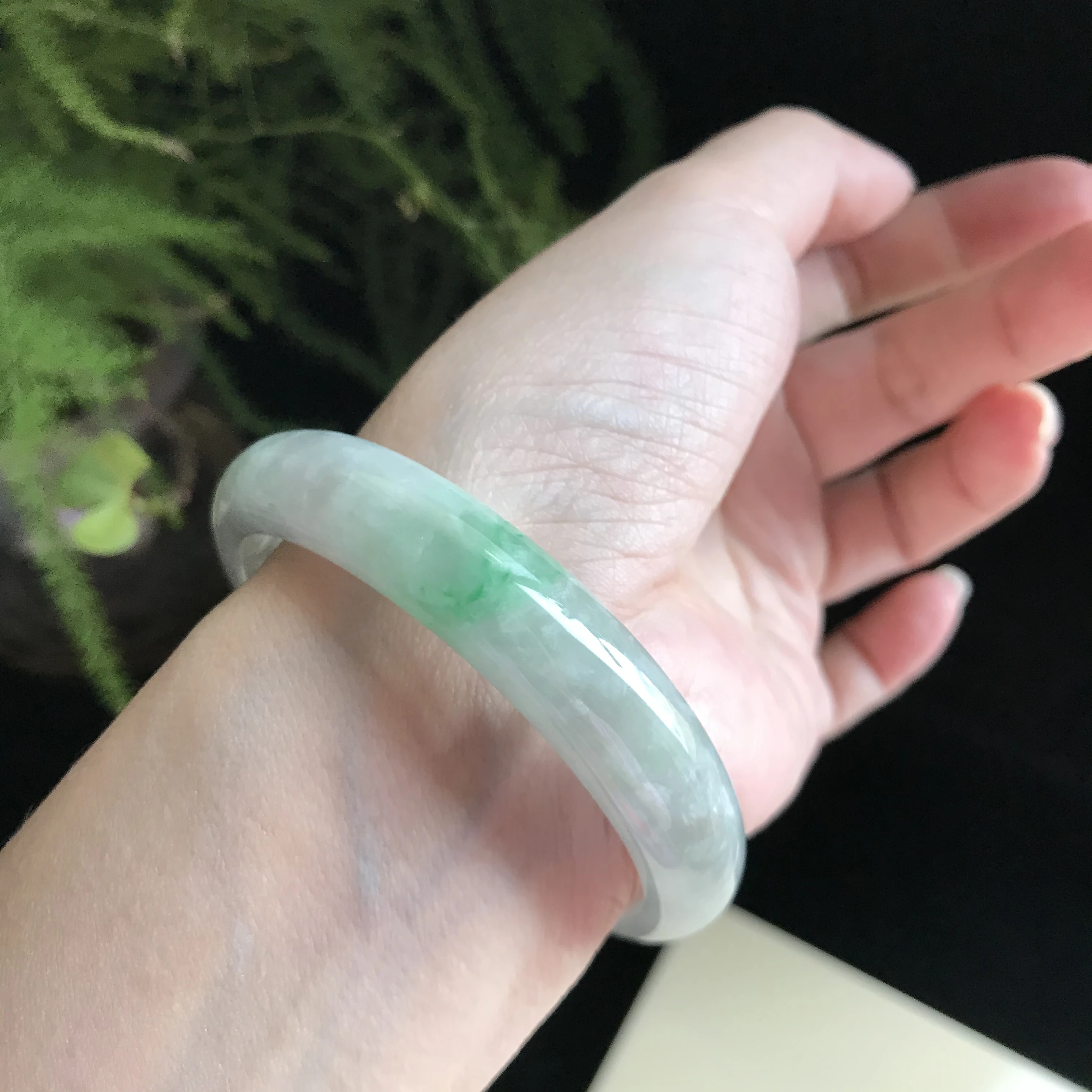 

Burma 100%Genuine High-end Jadeite Bracelet Jewelry Jade Bangles For Women 56mm (With Certificate)