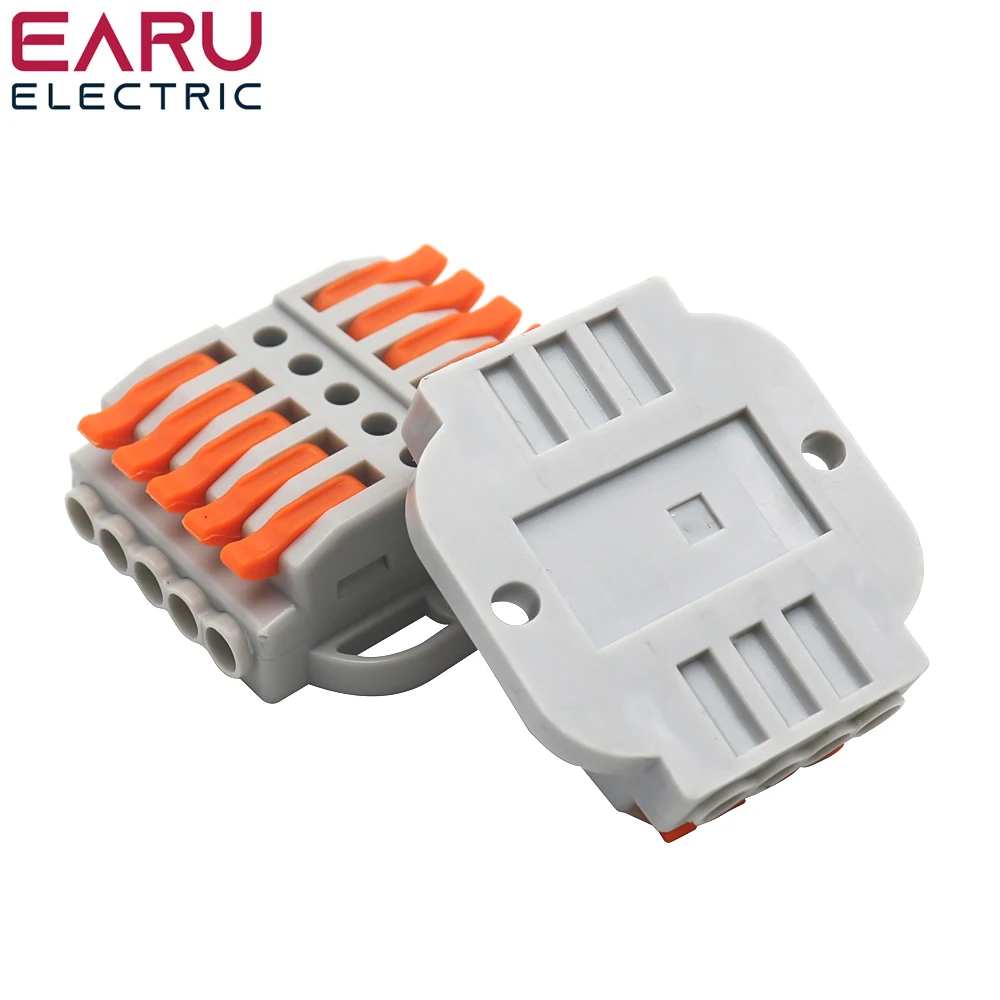 compactos de fiação universal, bloco de terminais push-in, 222-2, 50pcs, 100pcs