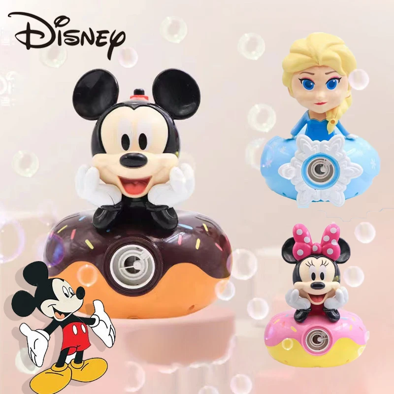 New Disney Girls Mickey Minnie Mouse Camera Bubble Blower Machine Toys