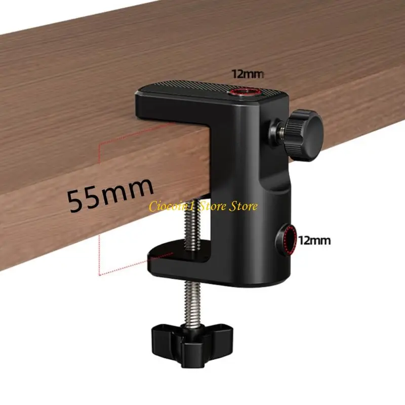 이중 고무 패드가 있는 안전한 책상 설치를 위한 테이블 클램프 브래킷이 있는 A3PC 조정 가능한 마이크 스탠드