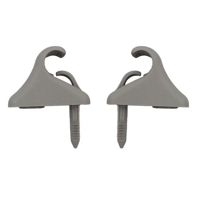 2Pcs Car Sun Visor Clip Gray Interior Hanger Hook Clip Bracket For Hyundai For Getz 2002 - 2011 Bracket Hanger Sun Visor Clip 6