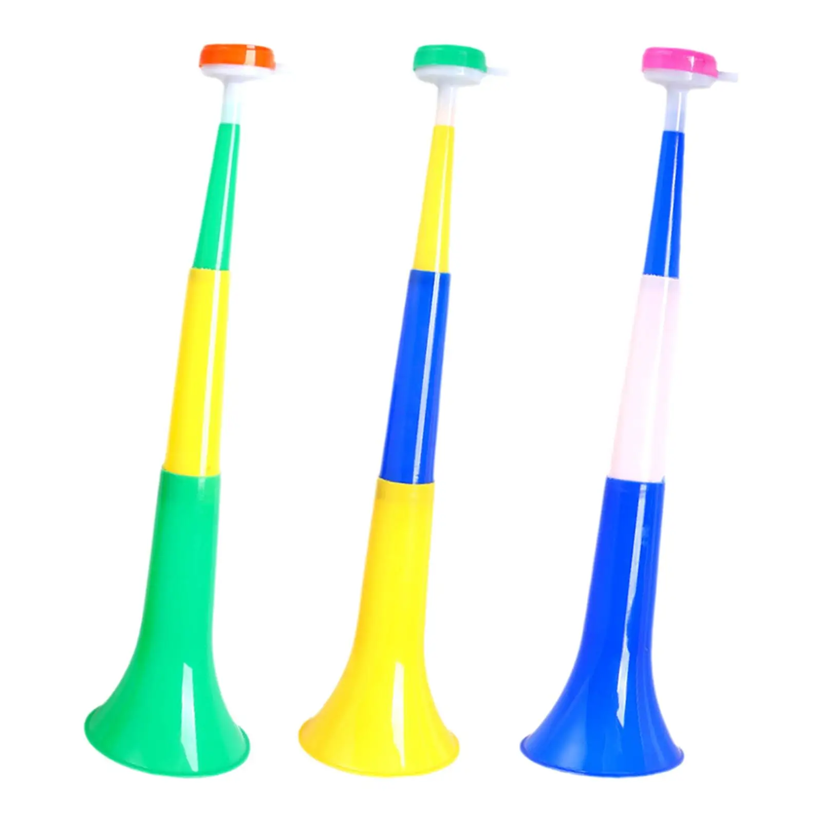 Plastic Horn Football Noise Makers 3x Stadium Cheer Fan Trumpet Noise Maker Toy for Party Carnival Sports