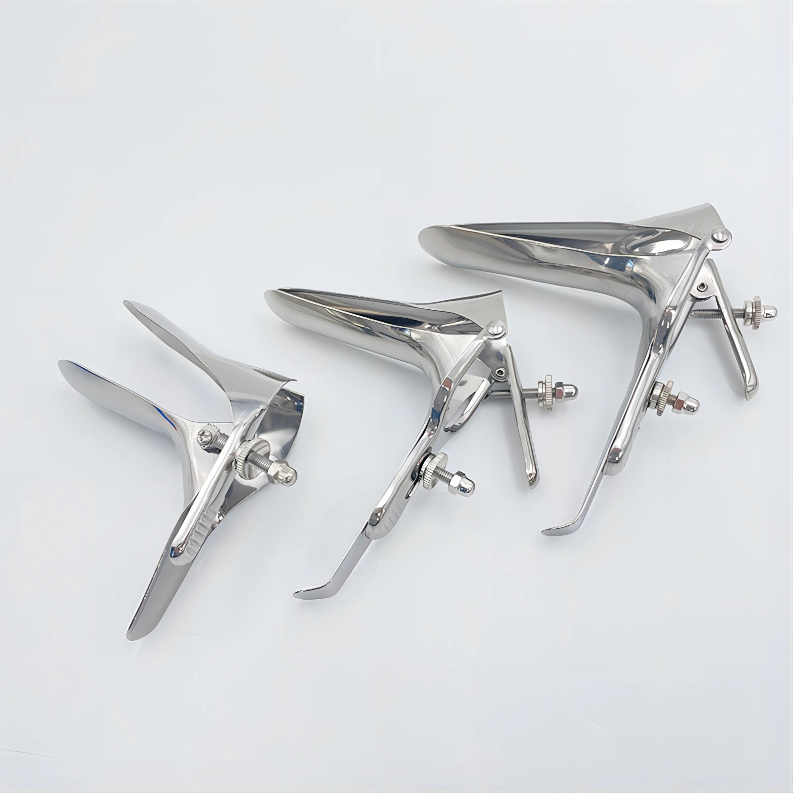 Medical Themed Toys Stainless Steel Expansion Vaginal Voyeuristic Device Vaginal Dilators Colposcope Speculum Anal Sex Products