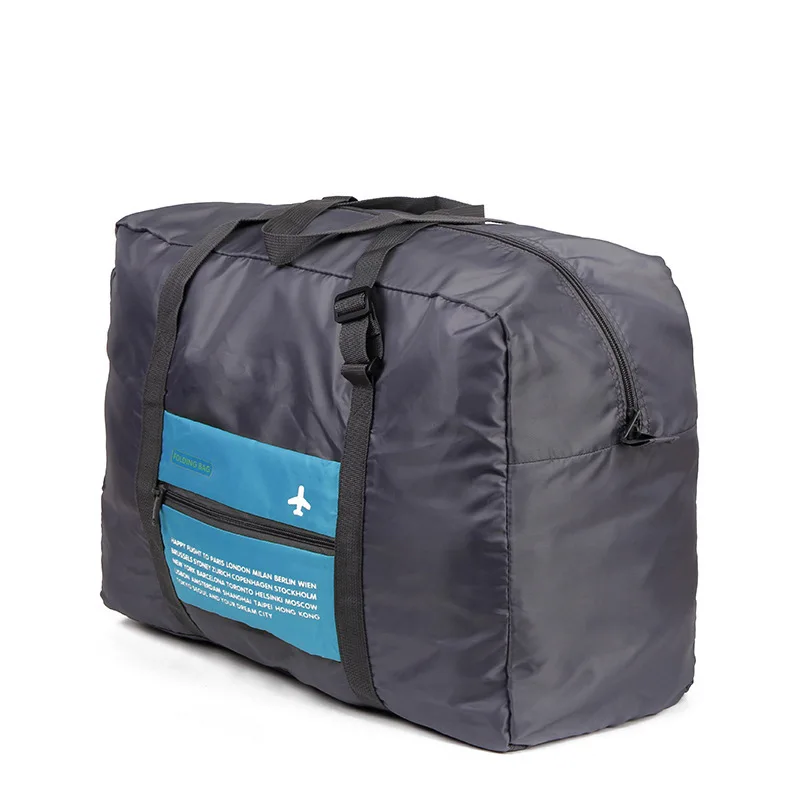 High Capacity Travel Bag Women Folding Duffle Weekend Bag Nylon Travel Organizer Clothing Packing Cubes Hand Luggage Storage