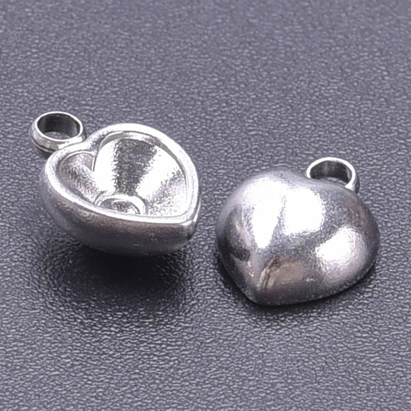 7 teile/los kein verblassen der halber Wasser tropfen Mode Anhänger Glasur Edelstahl Anhänger verwendet, um Halskette Ohrring Zubehör von Hand zu machen – Detail 10