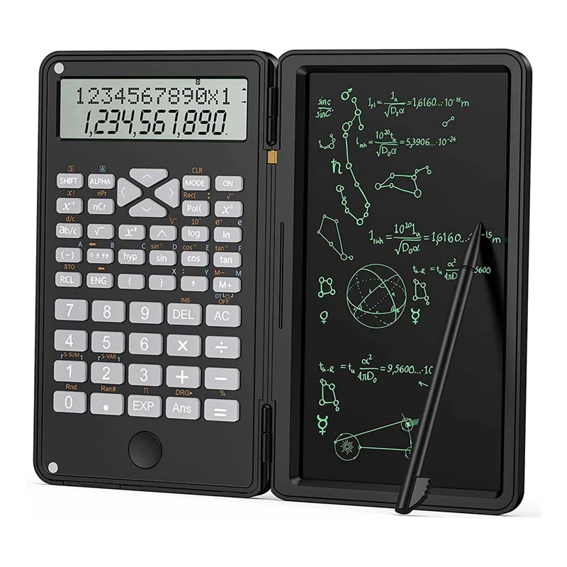 

Calculator, Scientific Calculators 12-Digit Calculator Writing Tablet, Foldable Financial Calculator,For School Office