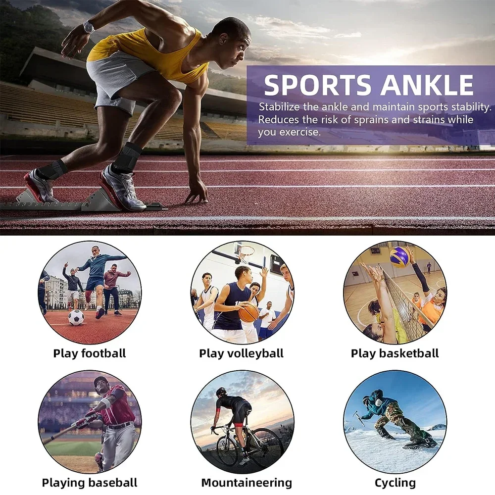 1Pcs Ankle Brace Socks Compression Sleeve for Women Men-Adjustable Ankle Support Strap for Sprained Plantar Fasciitis Running Ankle Socks Ankle Support Compression Socks Ankle Straps Fitness Ankle Straps Ankle Support Brace