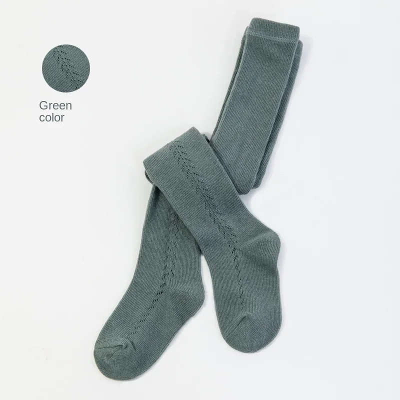Spain Girls Stocking Spring Summer Tight For Toddler Baby Hollow Infant Ribbed Tights Babies Pantyhose kids pantyhose toddler tights