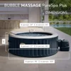 Spa Set with Fiber-Tech Construction Hard Water Treatment Energy Efficient Cover LED Light Luxurious Relaxation Experience 4