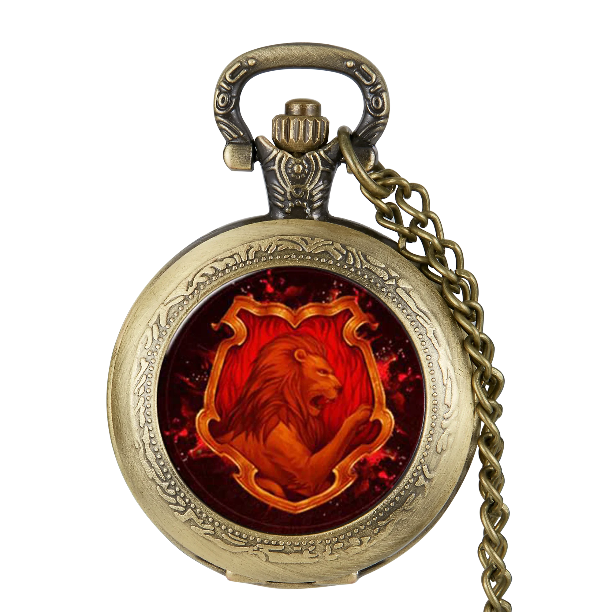 

New Fashion Lion Necklace Quartz Pocket Watch Men Women Kids Gifts HB015-2 reloj hombre