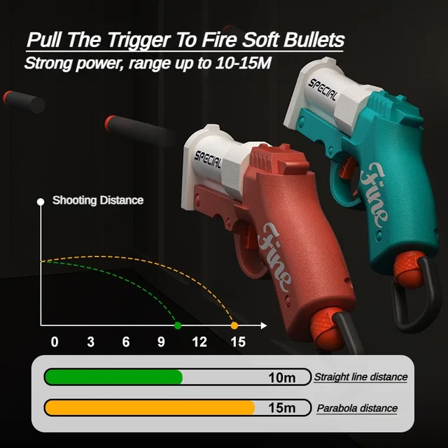 S686 Shotgun Sucker Bullets Toy Gun Model Soft Bullets Pistol Shell Ejection Launcher Outdoor Cs Pubg Game Prop Kids Adult Gifts 3