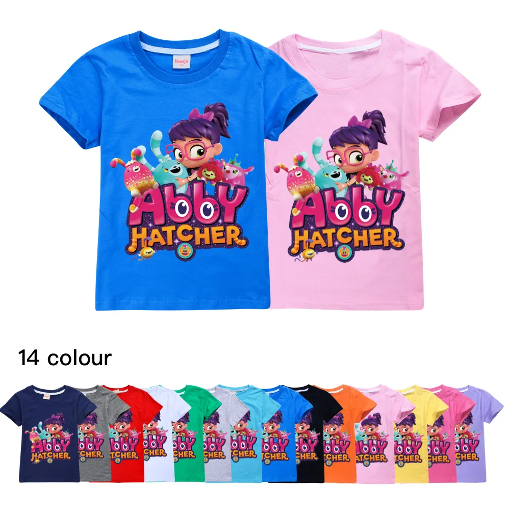 

Kids Abby Hatcher Summer T-Shirt Tops Children's Cotton 3D Printed Cool and Comfortable Pullover Tees Boys Girls Size 2-16