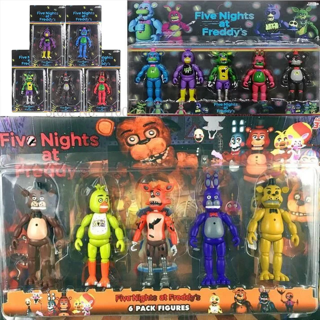 8 Pcs FNAF Anime Figures Freddy Fazbear Bear Action Figure PVC Q-version  Desktop Decor Collection Nightmare Boy Doll Model Toys - AliExpress