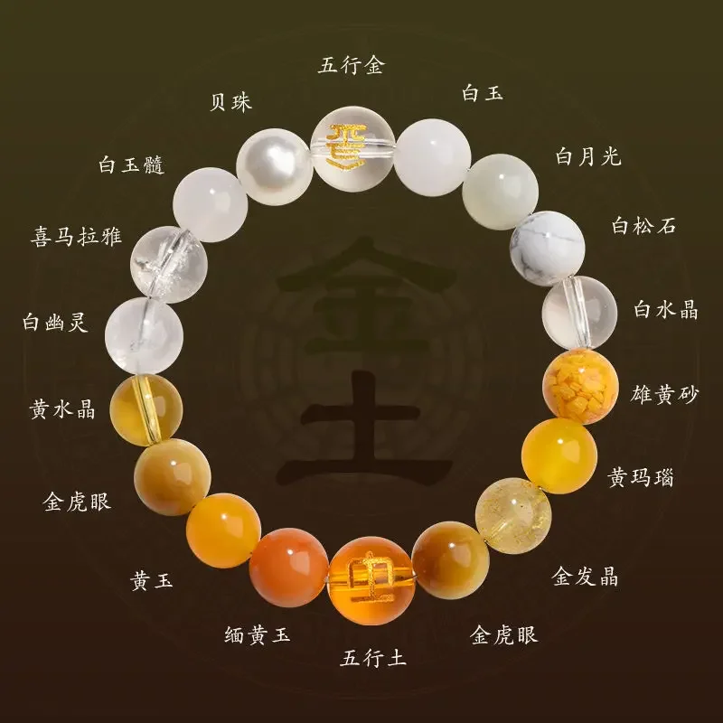 

Mencheese Natural Crystal Five Elements Wealth Bracelet Give gifts to your girlfriends