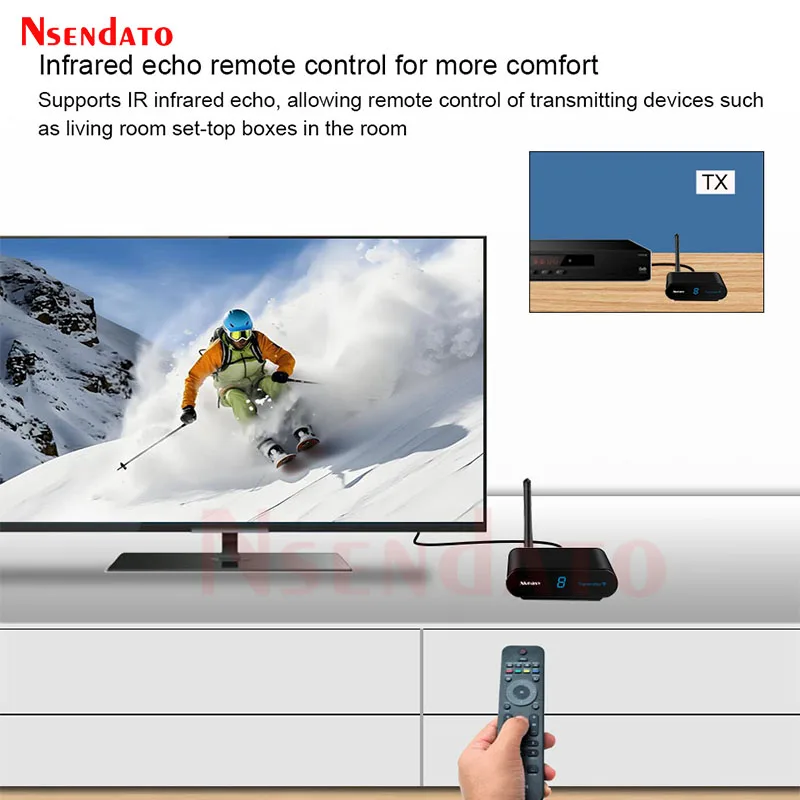 Measy AV240 2.4G Wireless AV Transmitter Receiver Audio Video SD TV AV Signal Sender receiver Go Through Wall 400M / 1330FT