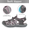 GRITION Women Sandals Flat Casual Outdoor Toecap Protective Trekking Non Slip Shoes Comfort Wear Risistant Fashion Beach 2021 2