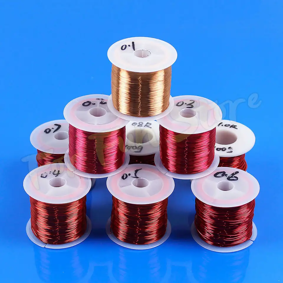 For Fun Copper Wire Enameled Wire 0.1mm -1.0mm Multi-purpose Bead String Cable Conductive Copper Wire Magnet Wire Bare Wire Coil image 4