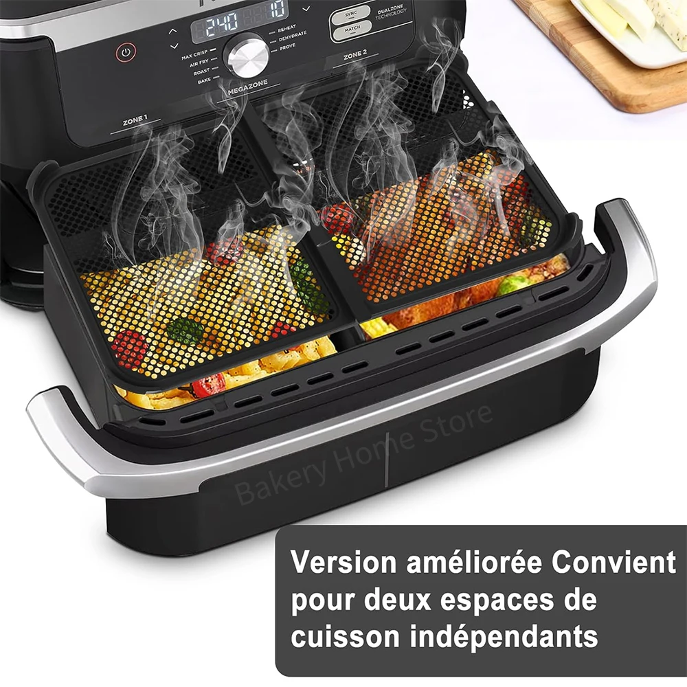 Foldable Air Fryer Splash Guard Ninja AF500EU Reusable Silicone Anti Splash Ninja Foodi 10.4L Air Fryer Accessories
