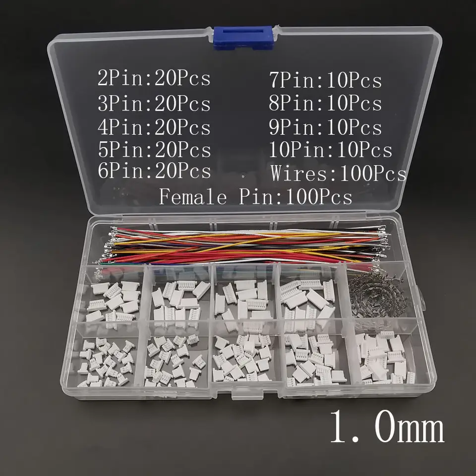 SH 1.0mm/ JST 1.25mm Female Socket Connector Kit SH 1.0/ JST 1.25 Housing 2/3/4/5/6/7/8/9/10Pin with Terminal Pre-Crimped Wire image 5