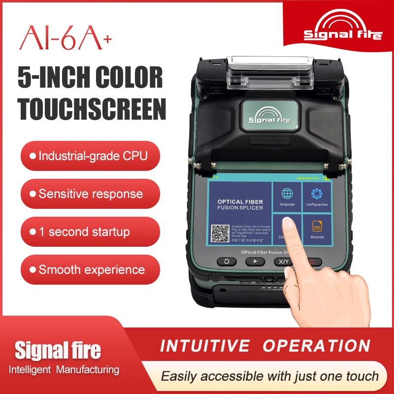 오리지널 시그널파이어 FTTH 완전 자동 지능형 AI-6A+ 광섬유 융착 접속기 용접기(터치스크린, OPM 및 VFL 포함)