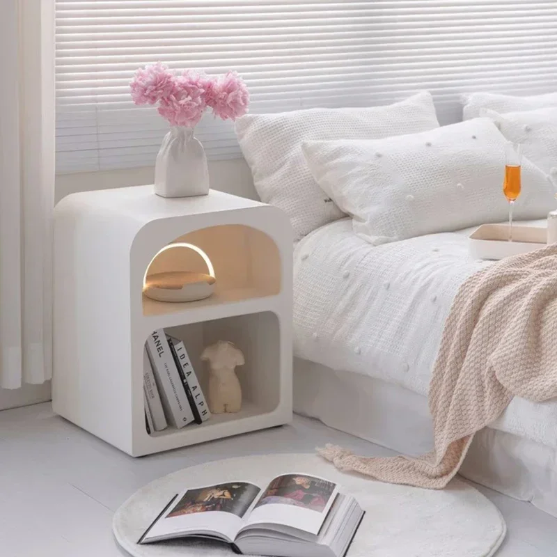 Italian Nightstands Bedroom Organizers Bedside Table Center Makeup Small Nachttisch Home Furniture