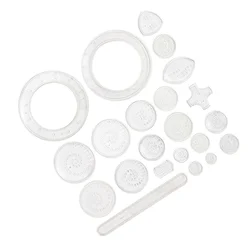 of art drawing templates Children's Puzzle Flower curve million flower ruler creative toy drawing without pen and glue