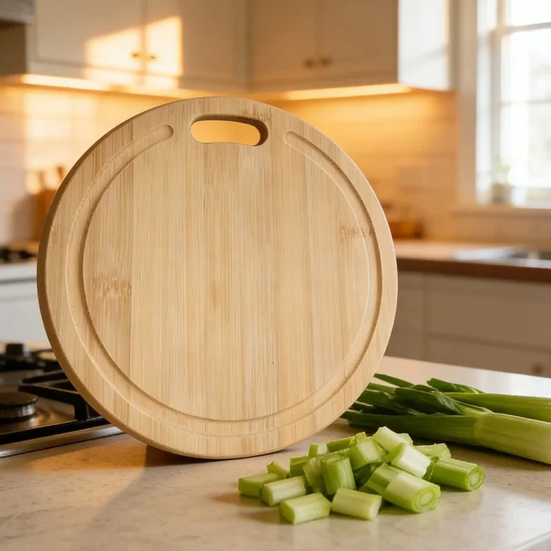 Premium Natural Bamboo Thickened Double-Sided Cutting Board