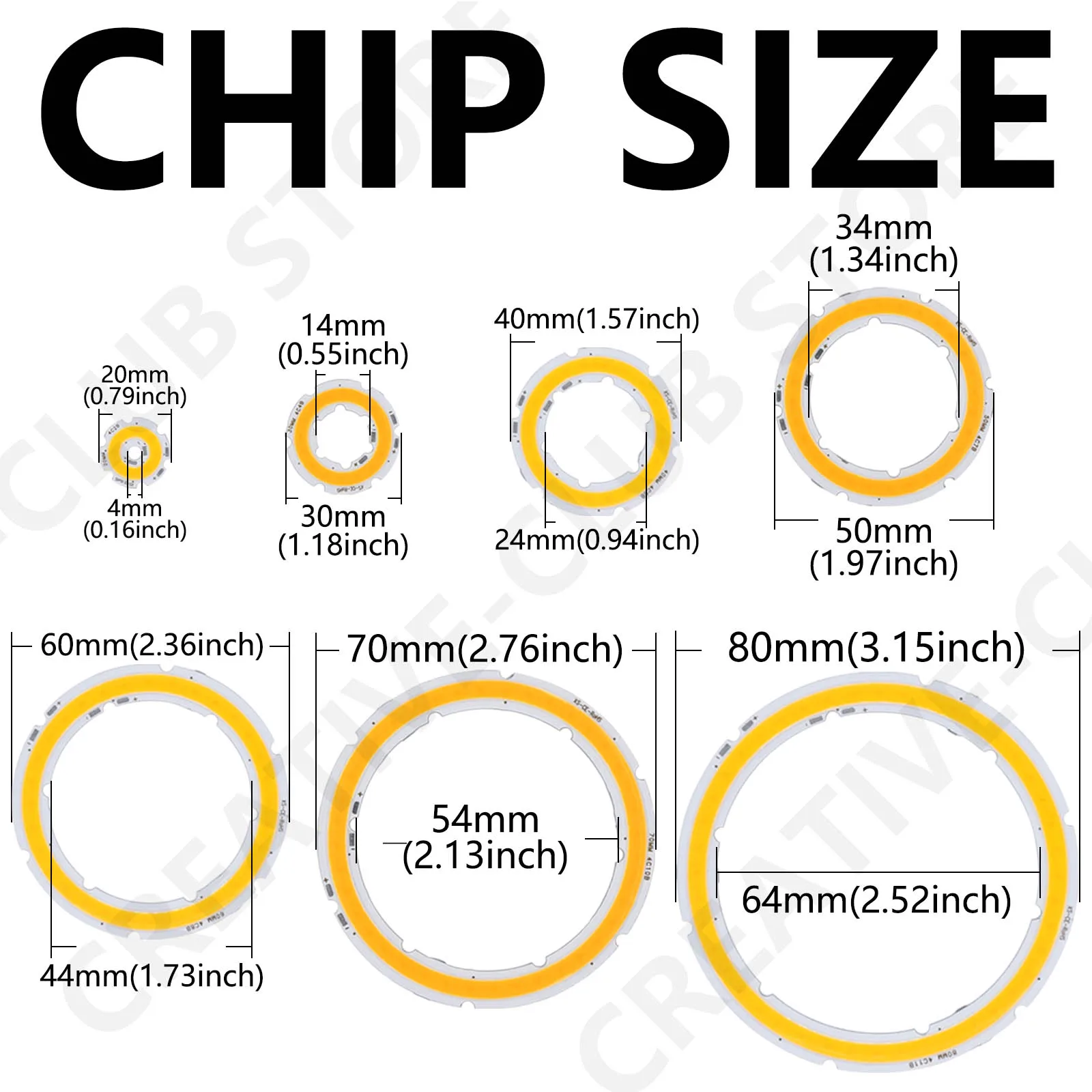 안구형 엔젤 아이즈 LED COB 칩 전구 광원, 차량 오토바이 주간 주행등용 디밍 리모컨 포함 디밍 가능