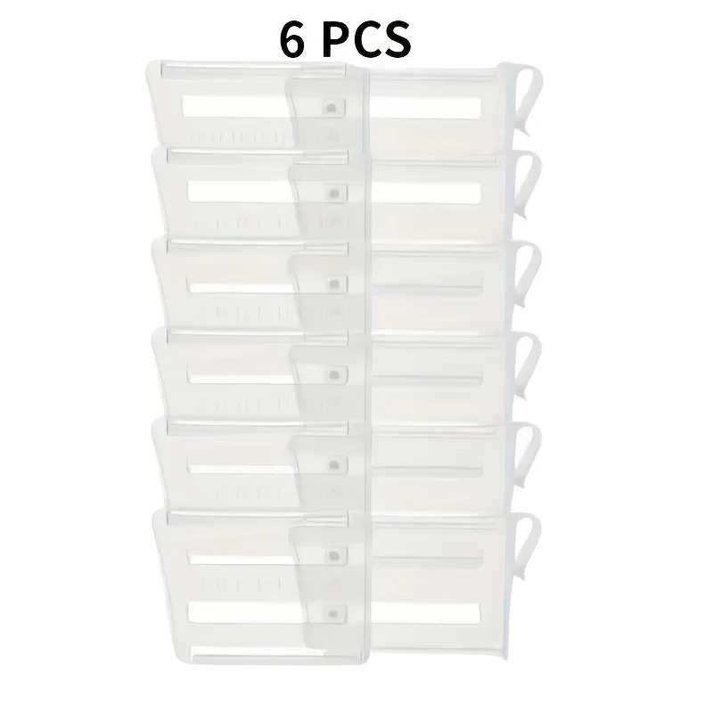 6/12 Adjustable Refrigerator Space Divider - Expandable Drink and Sauce Organizer - Maximize Fridge Storage, Neatly Arrangeds
