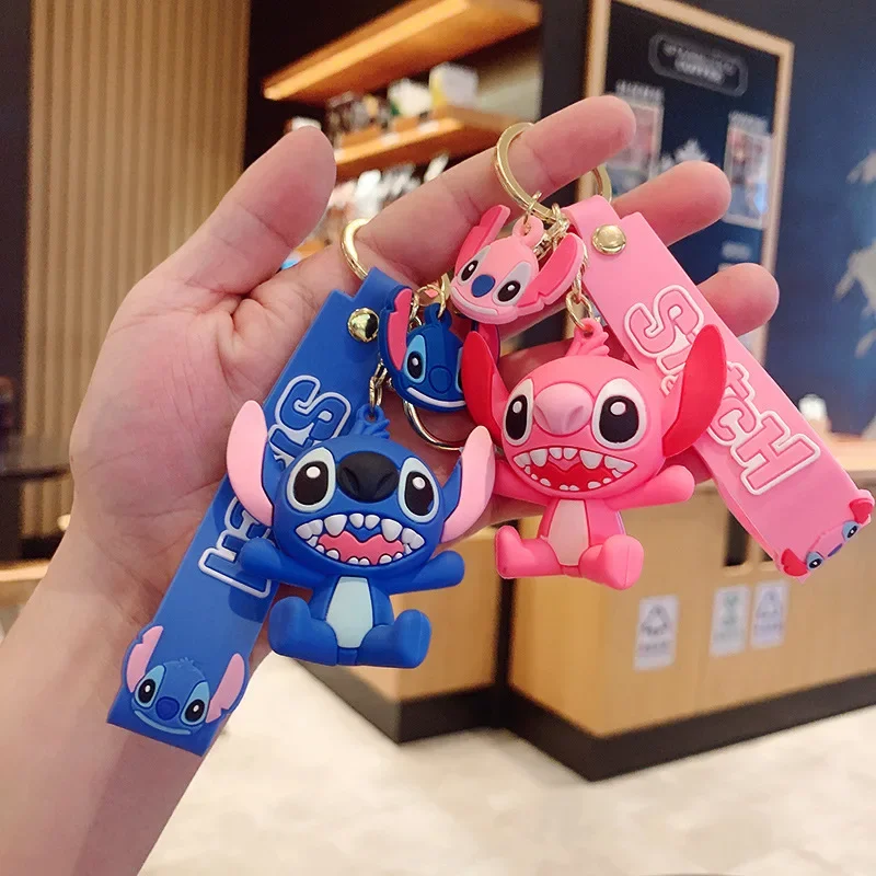 Porte-clés jouet CAN o & Stitch pour femme, pendentif animé Disney